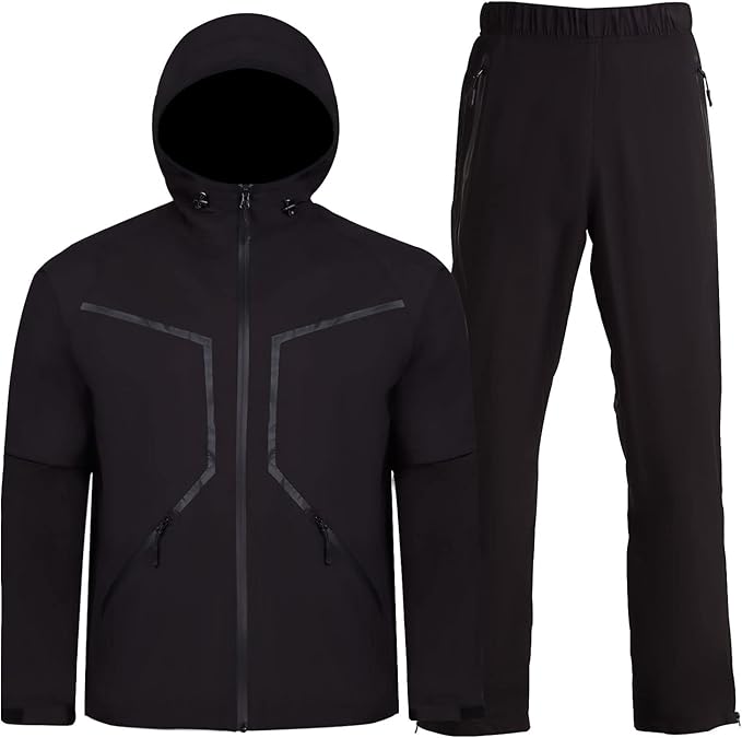 K.E.J. Golf Rain Jacket Waterproof Golf Rain Suits for Men Performance Golf Rain Gear